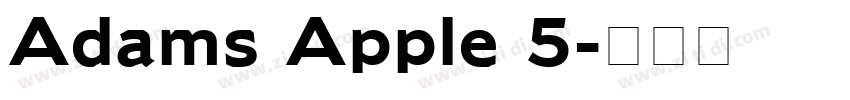 Adams Apple 5字体转换